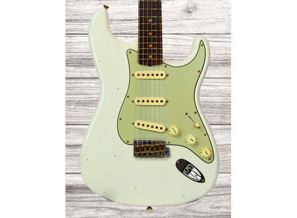 Fender Custom Shop 64 StratocasterJourneyman Relic Aged Olympic White Fender Custom Shop 64 StratocasterJourneyman Relic Aged Olympic White